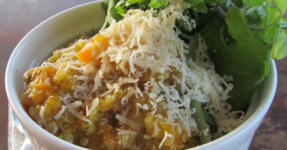 Quinoa and Vege Risotto with baby kale by nutritiousK. A Thermomix ® recipe in the category Main