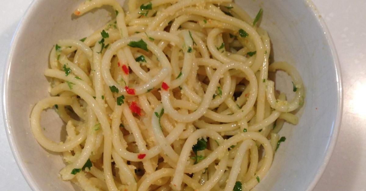PASTA WITH GARLIC & CHILLI by Thermomistress. A Thermomix ® recipe in