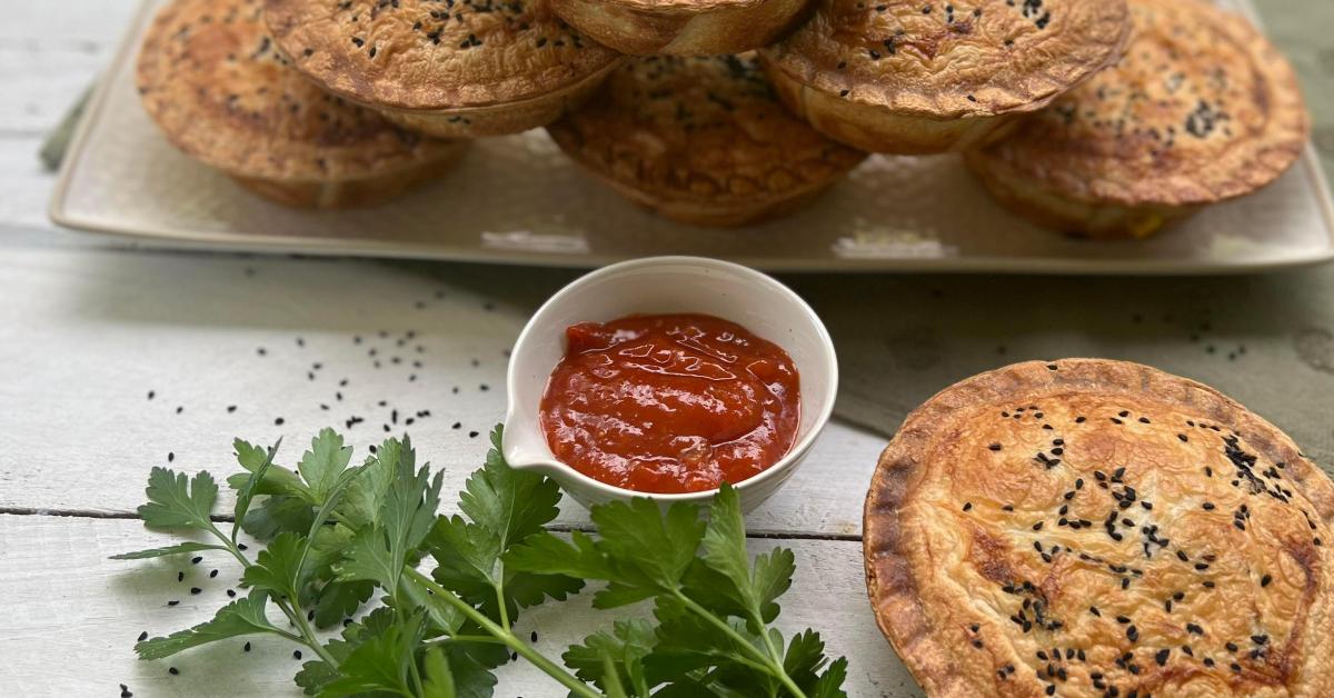 Double Quantity Creamy Chicken Pies by The Hungry Four. A Thermomix