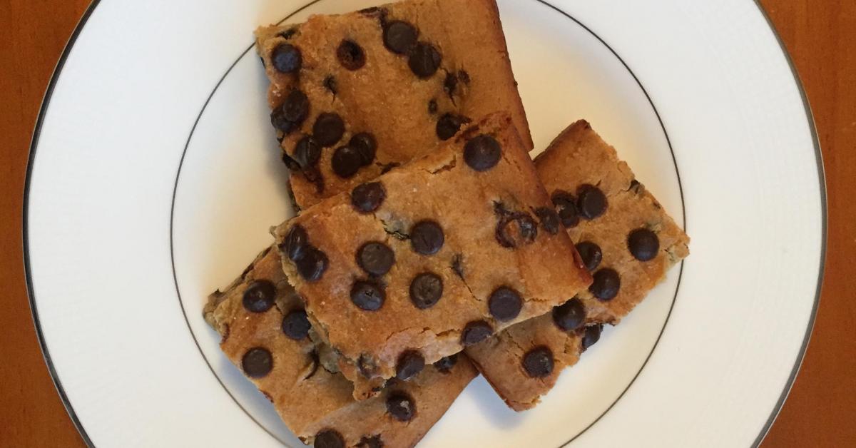 Peanut butter & Chickpea Blondies by wishbear72. A Thermomix ® recipe