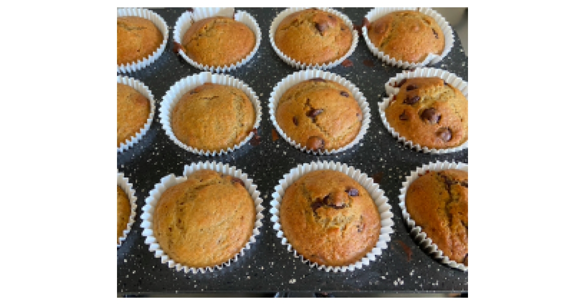 Alison's Banana Choc Chip Muffins by caito_potato. A Thermomix ® recipe