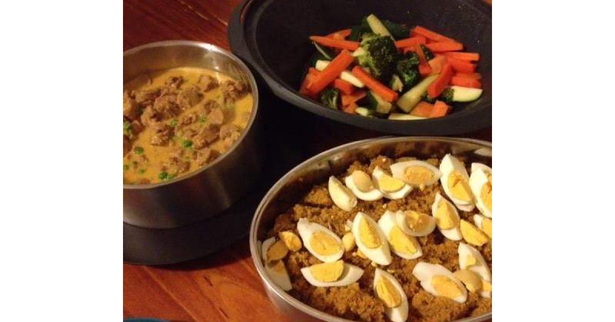 Coconut Curried Sausages by Skinnymixer. A Thermomix ® recipe in the