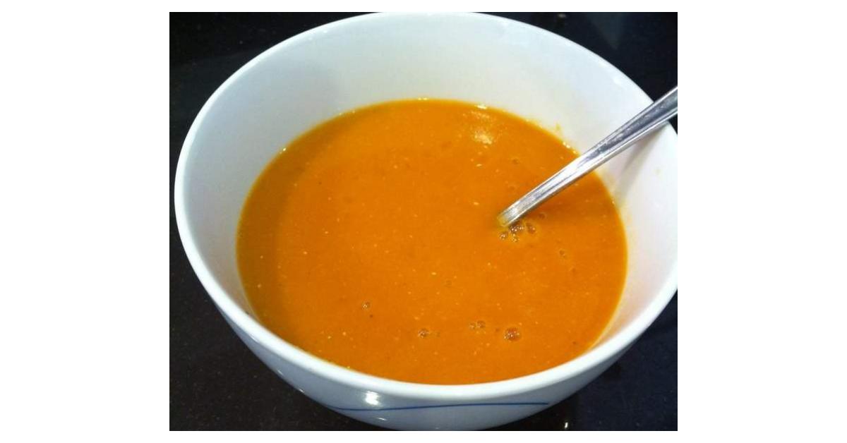 Fat free spicy tomato lentil soup by Sazzleames. A Thermomix ® recipe