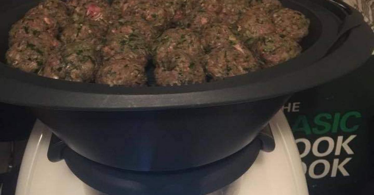 Green meatballs in dill sauce by Grazyna's cooking. A Thermomix