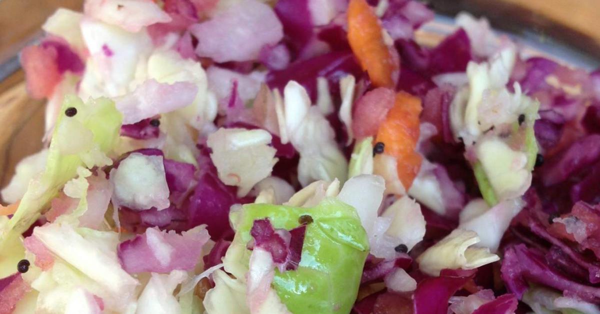 Mayonnaise free coleslaw by Anita Rossiter. A Thermomix ® recipe in the