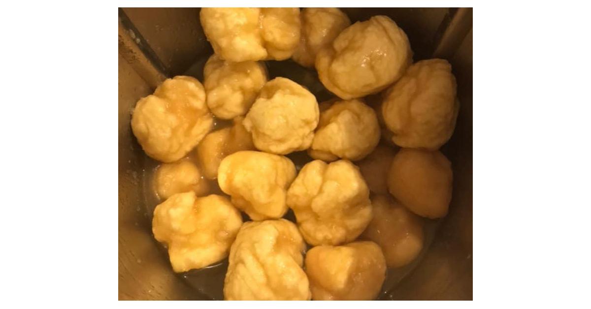 Golden Syrup Dumplings using Blade Cover by Eliza.thermo.mum. A