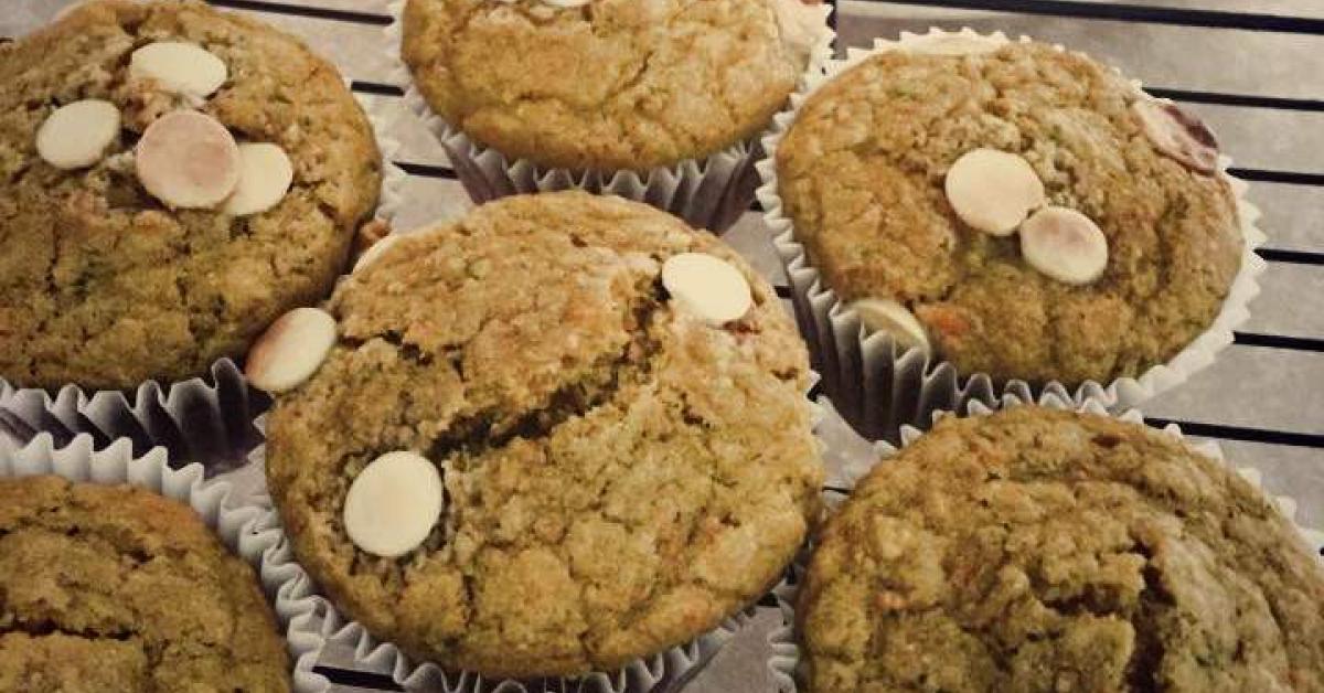 Apple, Banana, Zucchini and Carrot Muffins with Gluten, Egg and Dairy