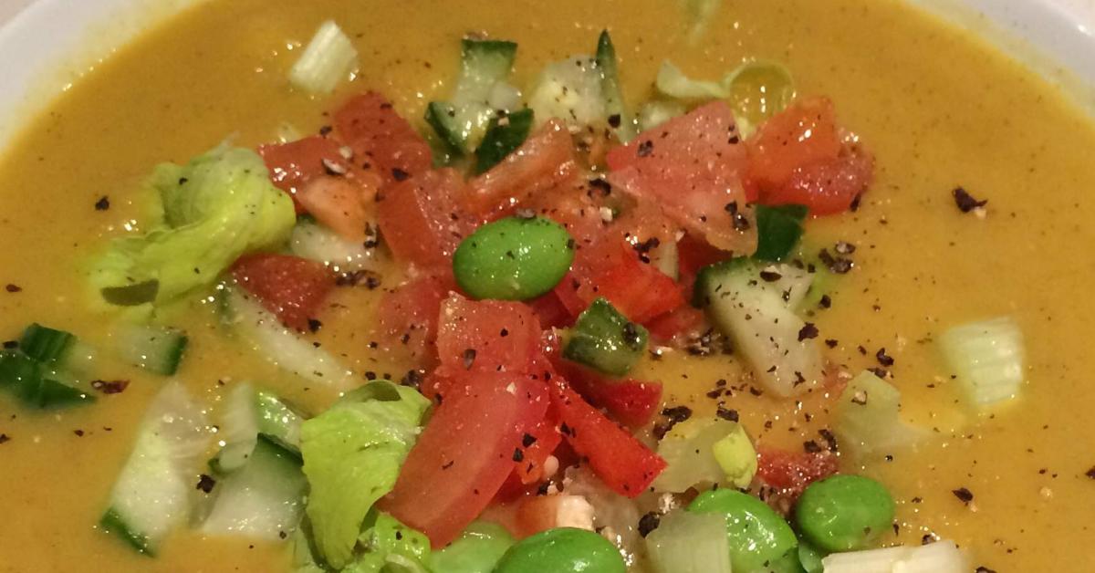 Curried Kumara Soup with Topping by stephj. A Thermomix ® recipe in the