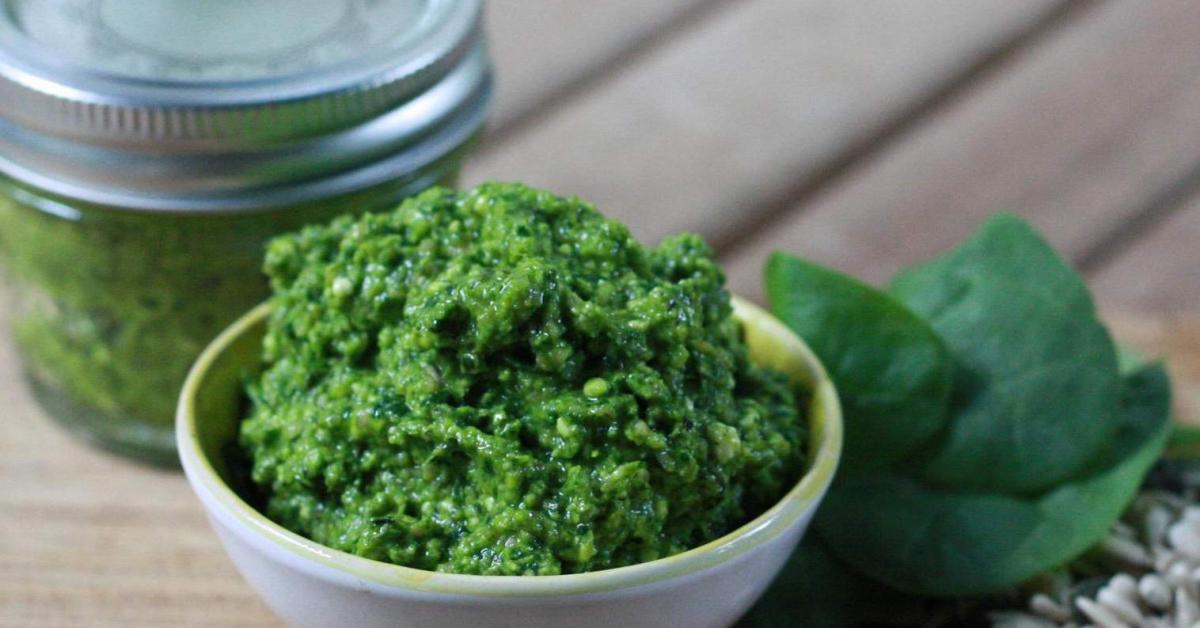 Nut Free Spinach & Feta Pesto by Lyndathermomix. A Thermomix ® recipe