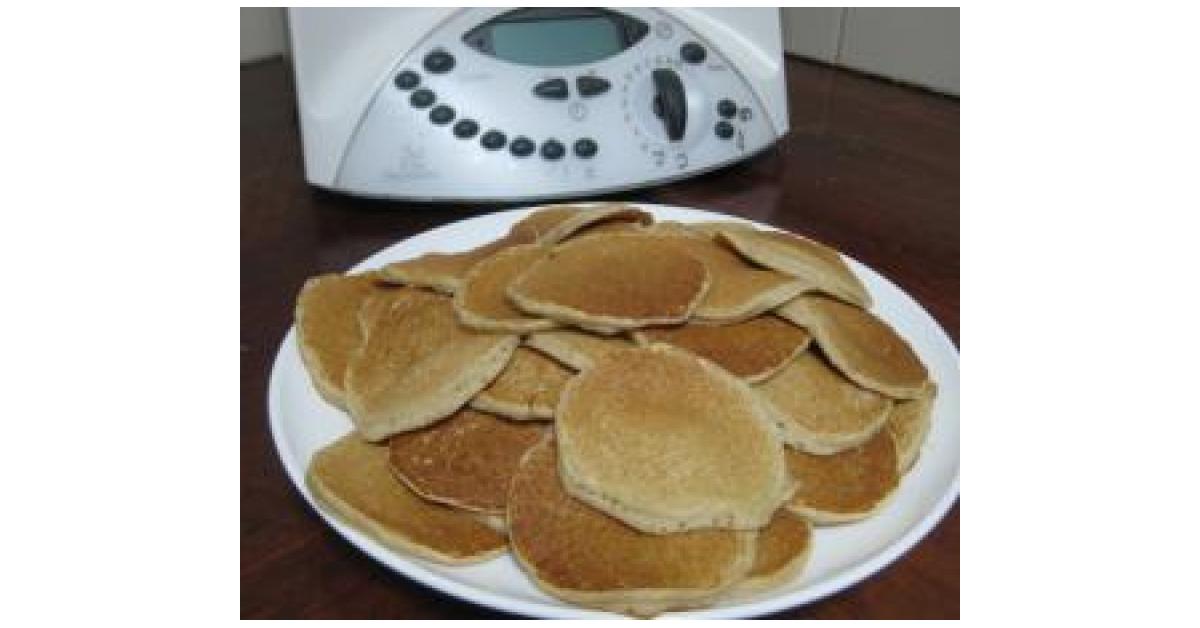 Buckwheat, Apple and Cinnamon Pikelets by Christine Moore. A Thermomix