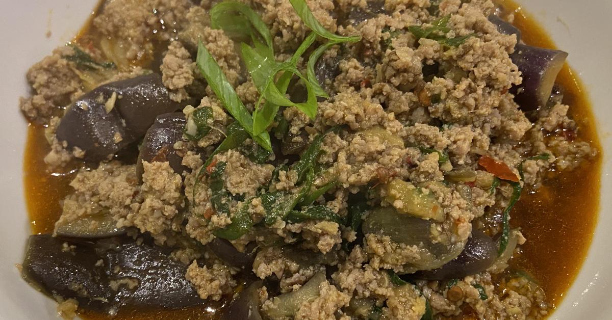 Stirfry Minced Pork with Eggplant by A Thermomix ® recipe
