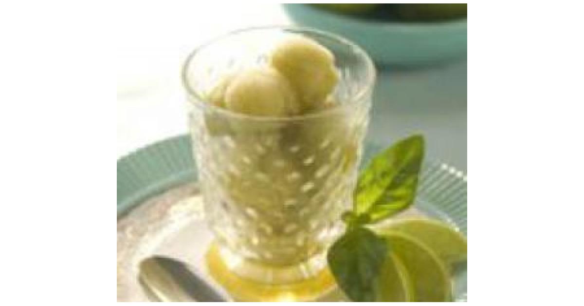 Basil Lime Sorbet Palate Cleanse by Thermomix in Australia. A Thermomix