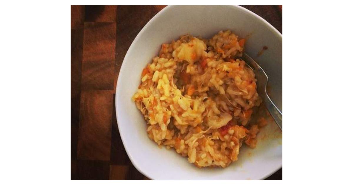 Leftover Chicken Risotto with Sundried Tomatoes by thestrandsofme. A Thermomix ® recipe in the