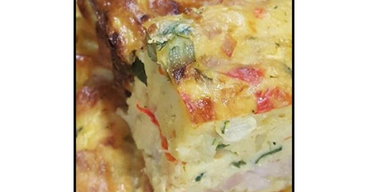 Easy Vegetable Slice by Melissakirstymccoy. A Thermomix ® recipe in the category Baking