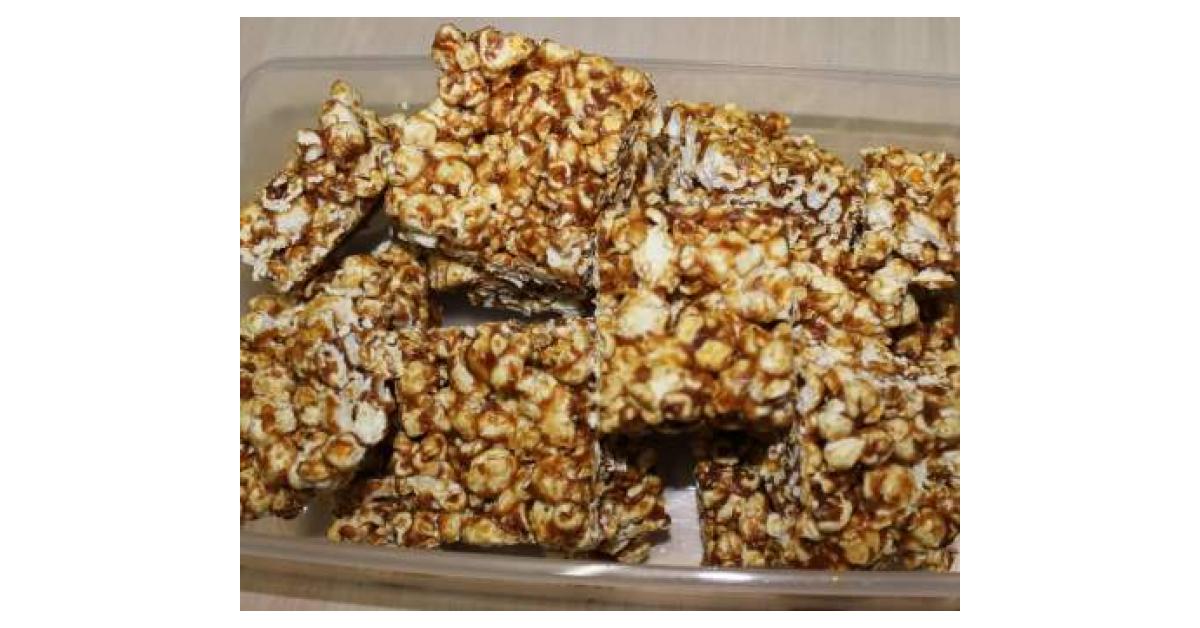 Healthy Salted Caramel Popcorn Slice by mindy81. A Thermomix ® recipe