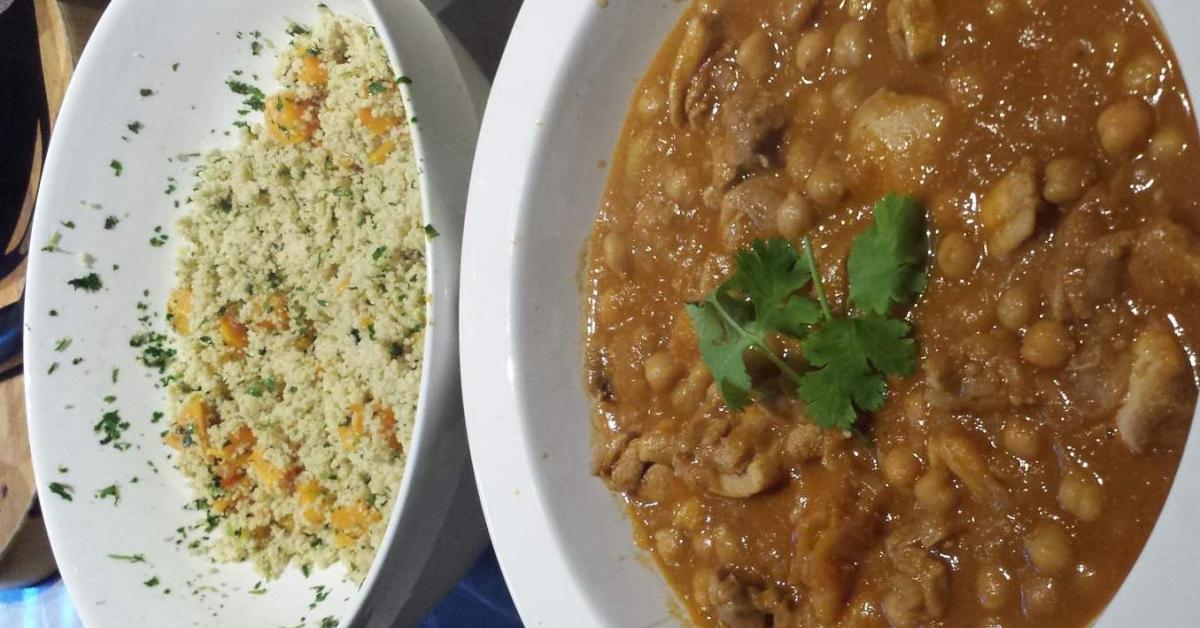 Moroccan Chicken, Apricot, Chickpea Tagine with Coucous by ttarz34. A