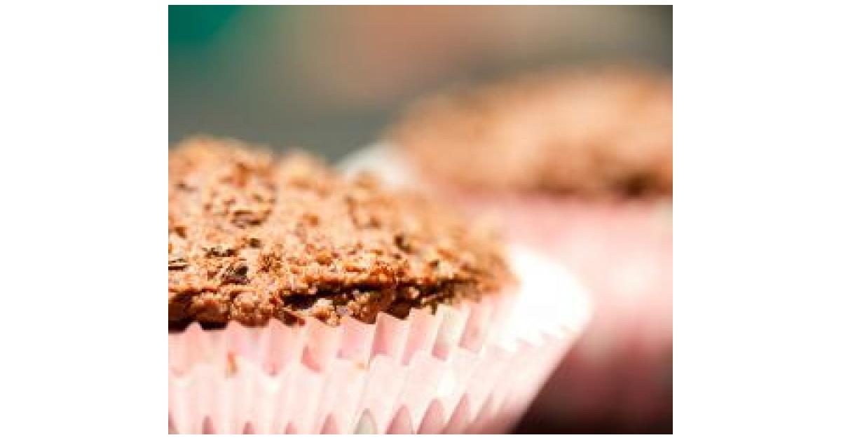 Gluten Free Dairy Free Double Chocolate Muffins by Erica Noble. A