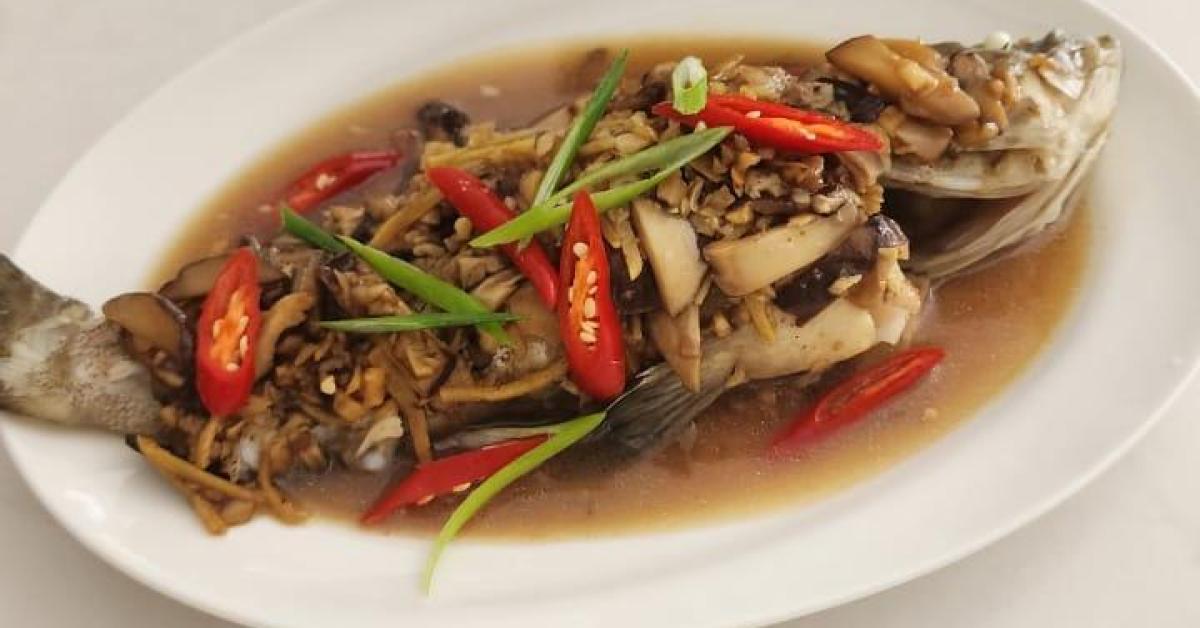Steamed Fish with Mushroom by Levi by levi_nathania. A Thermomix
