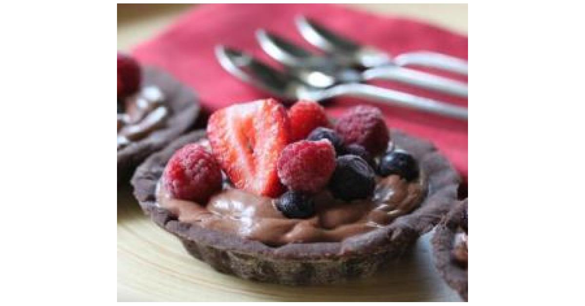 Olive Oil Chocolate Mousse Tarts by Thermomix in Australia. A Thermomix