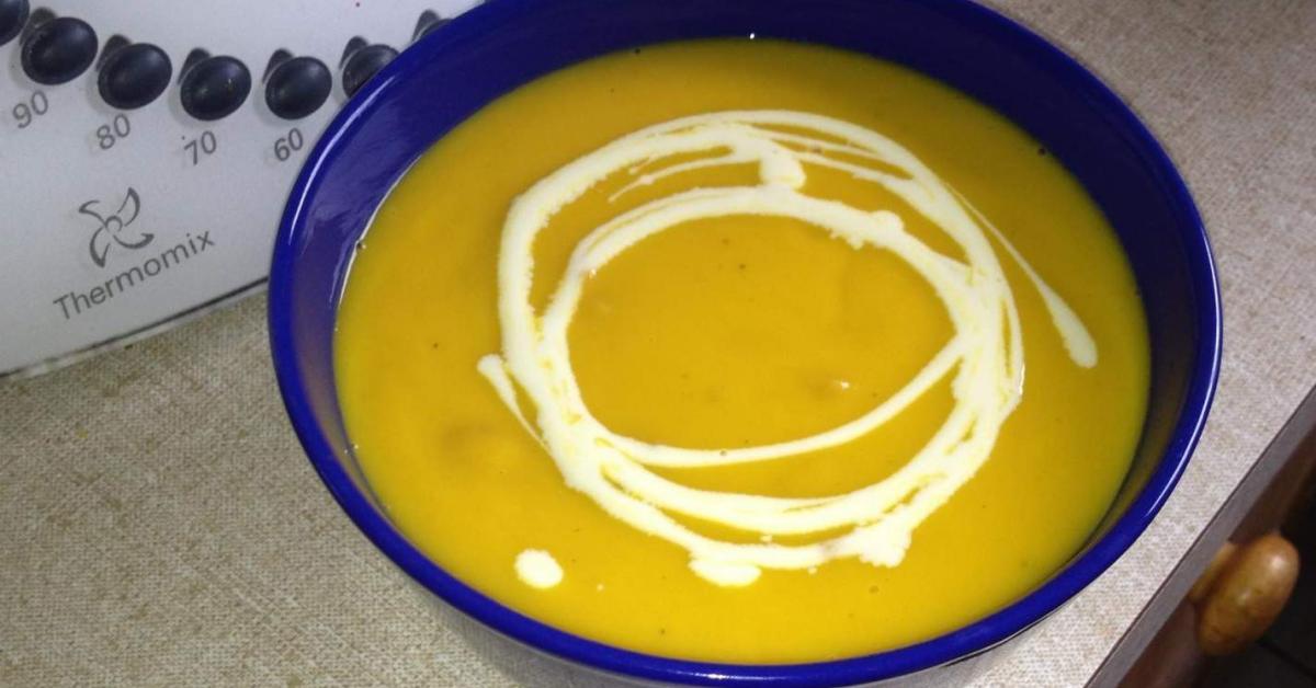 Creamy Sweet Potato and Bacon Soup by Nell. A Thermomix ® recipe in the
