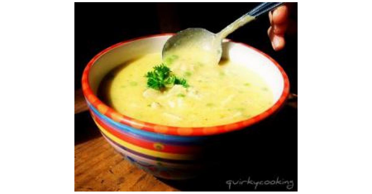 Creamy Chicken & Brown Rice Soup by Quirky Cooking. A Thermomix