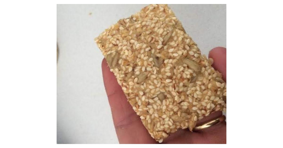 Low Carb LCHF Grain free Nut Free Parmesan & Sesame Crackers by