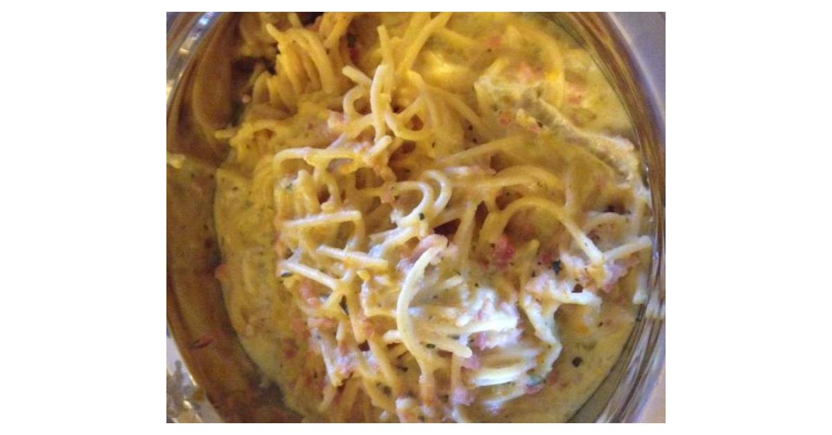 Creamy cheesy veg and bacon pasta by essalee. A Thermomix ® recipe in