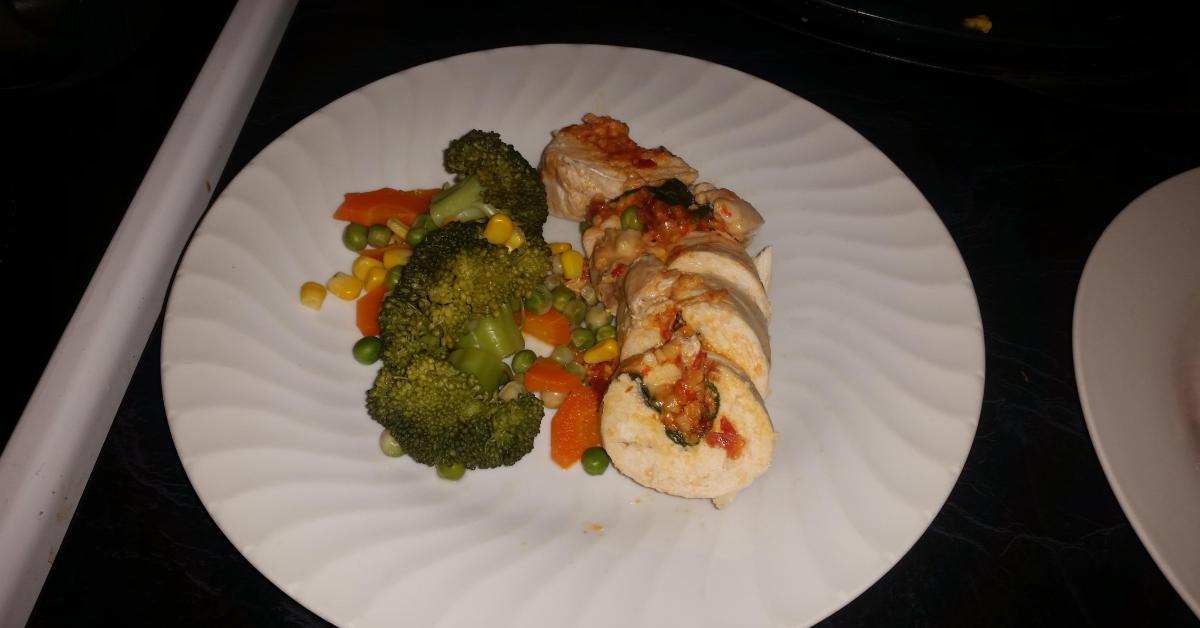 AllinOne Sundried tomato & cashew stuffed chicken breast by biancawoodhouse. A Thermomix