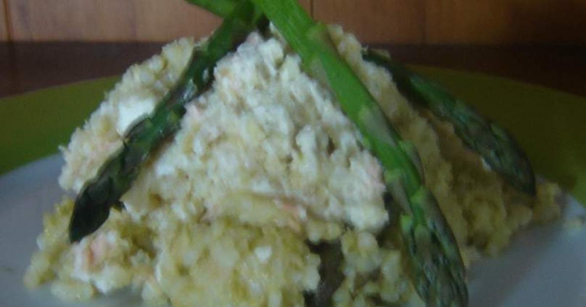 Asparagus and Salmon Risotto by A Thermomix