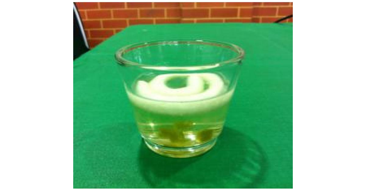 Tomato consomme, Basil jelly & Parmesan cream by michelle k. A