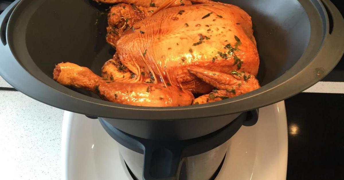 Fresh Herb and Honey Butterflied Chicken with Jus by brenz1. A Thermomix ® recipe in the