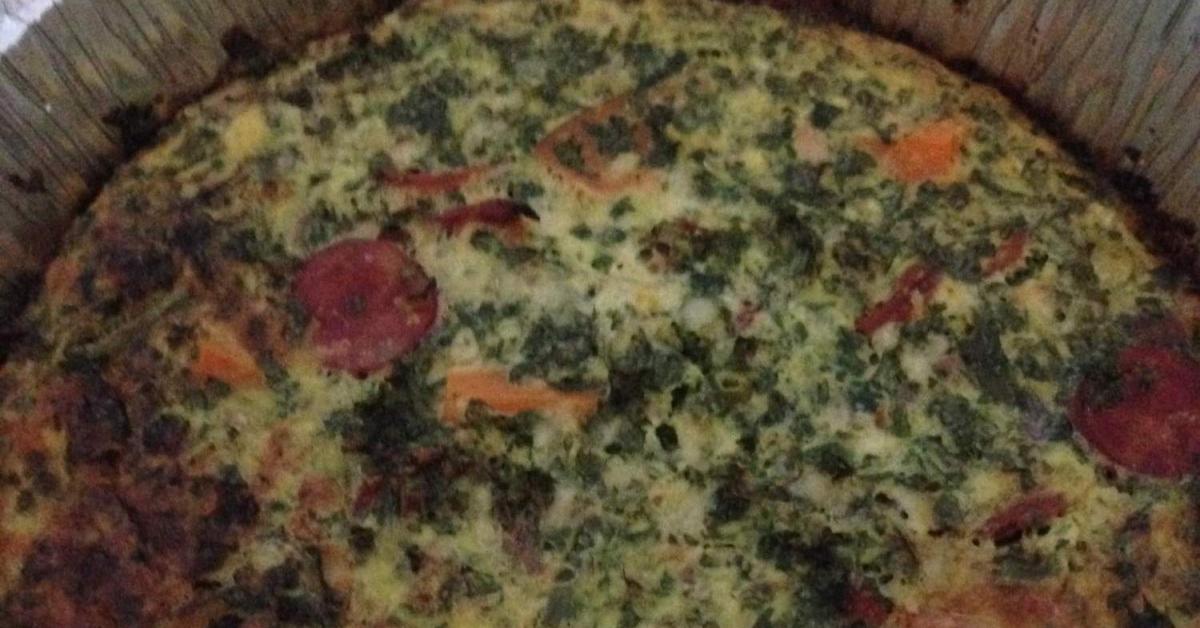 Bacon, Chorizo & Vegetable Frittata by MrsWij. A Thermomix ® recipe in