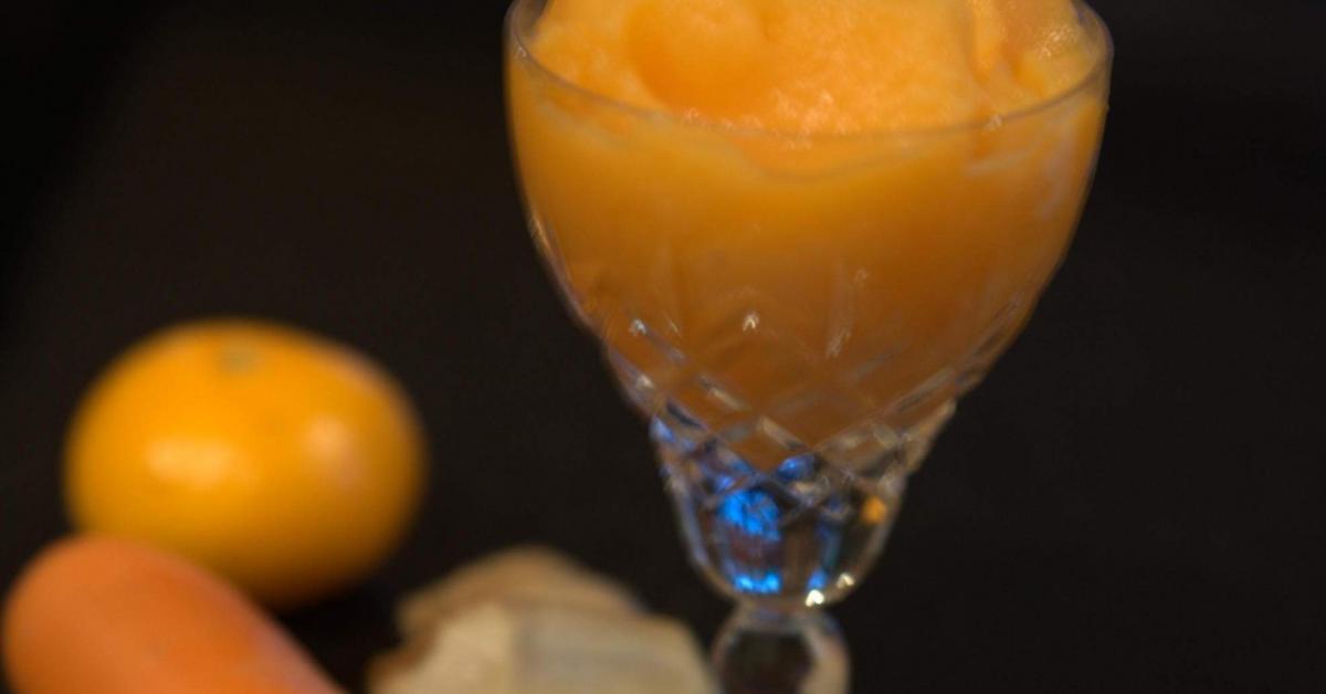Carrot, ginger & Mandarin Sorbet by shona.ellis. A Thermomix ® recipe