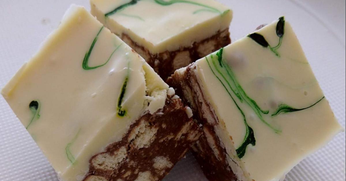 Mint Slice by Pioria. A Thermomix ® recipe in the category Desserts