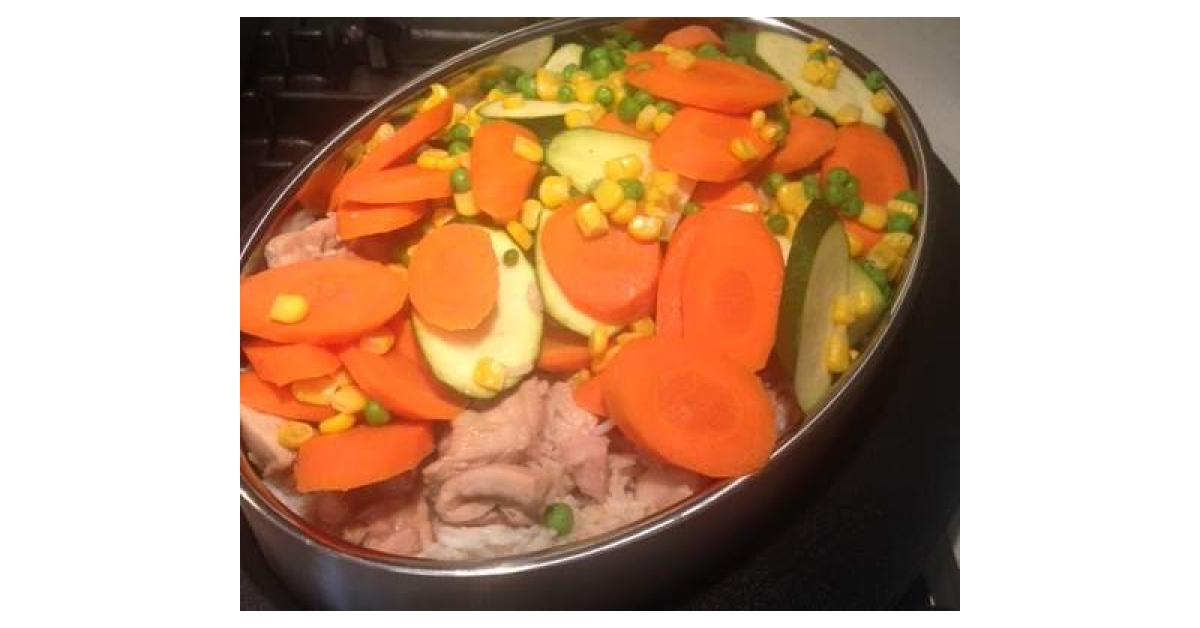 Varoma Teriyaki Chicken with Rice & Vegetables by Samarra. A Thermomix ® recipe in the category