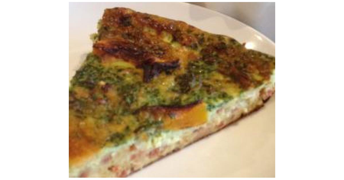 Pumpkin,chorizo and spinach frittata by kihwilliams. A Thermomix