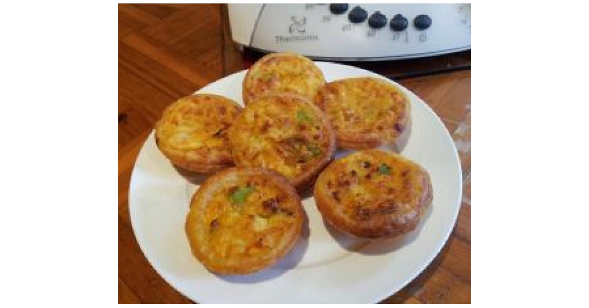Crab & Feta Mini Quiches by Kerrie France. A Thermomix ® recipe in the