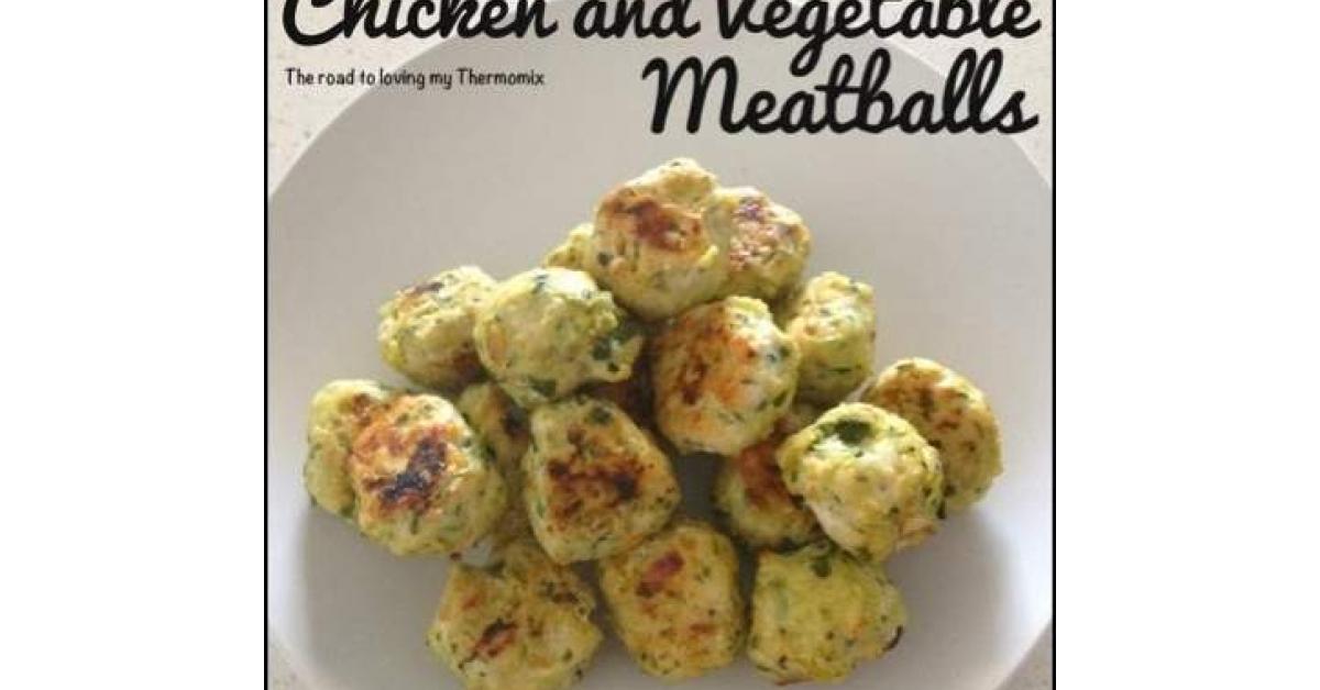 Chicken and Vegetable Meatballs by theroadtolovingmythermomix. A
