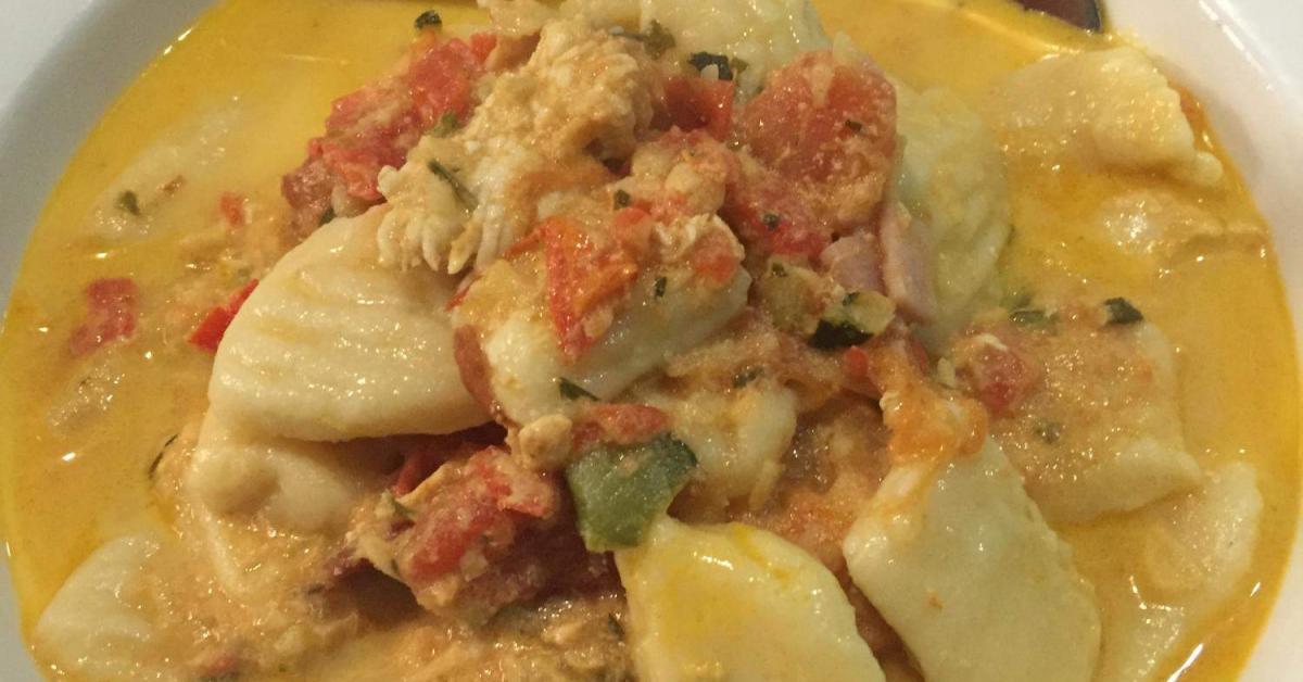 Ricotta Gnocchi with Chicken and Bacon in a Creamy Tomato Sauce by