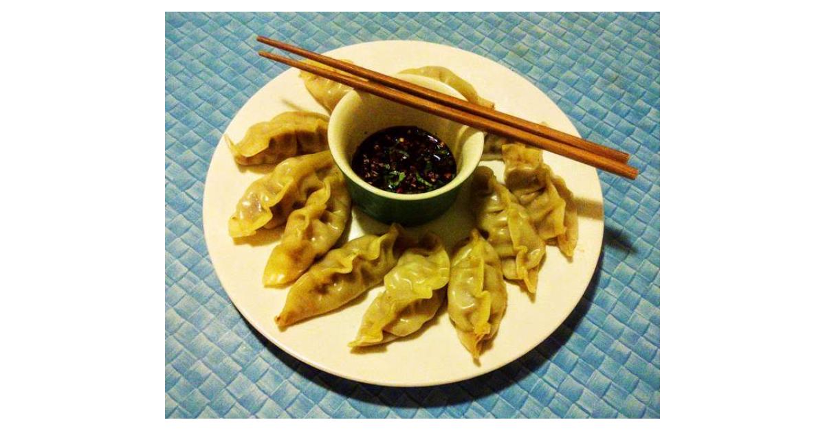Kangaroo and Water Chestnut Dumplings by lmiatke. A Thermomix ® recipe