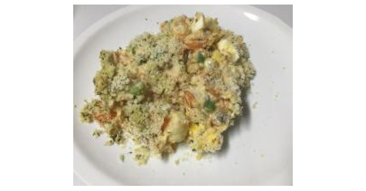 SALMON MORNAY WITH EGGS AND VEGETABLES by Lynn3966. A Thermomix