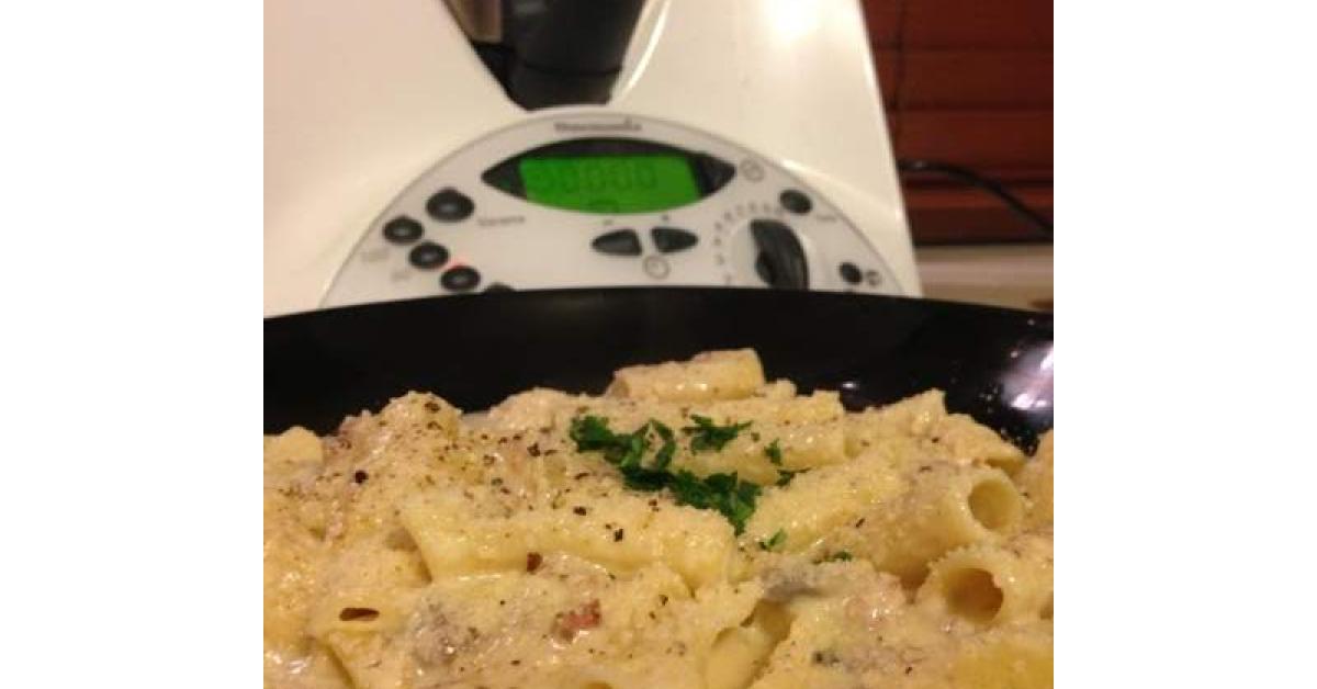 Vegetarian Carbonara One Bowl by guest. A Thermomix ® recipe in the