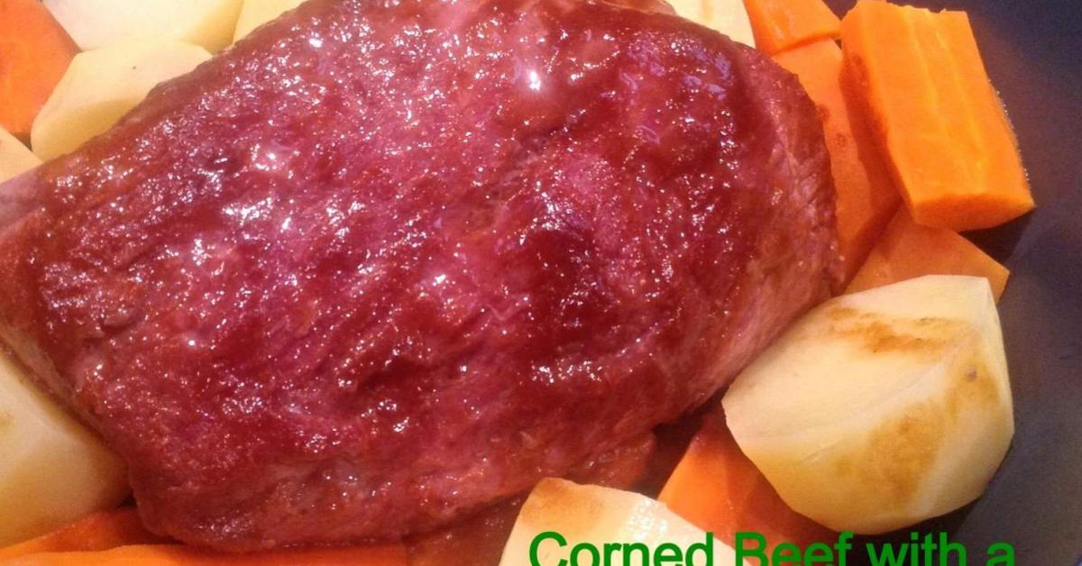 Pimped Up Silverside or corned beef with a honey bourbon glaze by