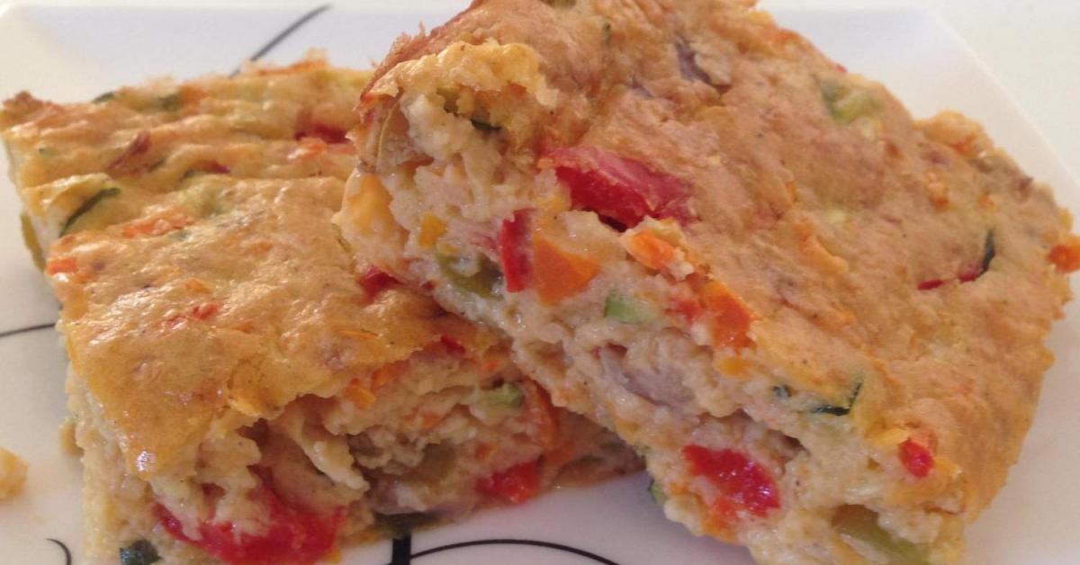 Ali's Lunchbox Zucchini Slice by AliM. A Thermomix ® recipe in the