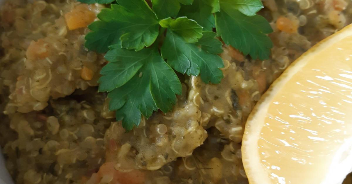 Ayurvedic Quinoa Khichari with Mung Dal, Carrot & Kale by nutrish_ez. A