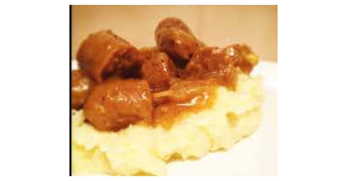 Curry Sausages With Mash Potato by bel90. A Thermomix ® recipe in the