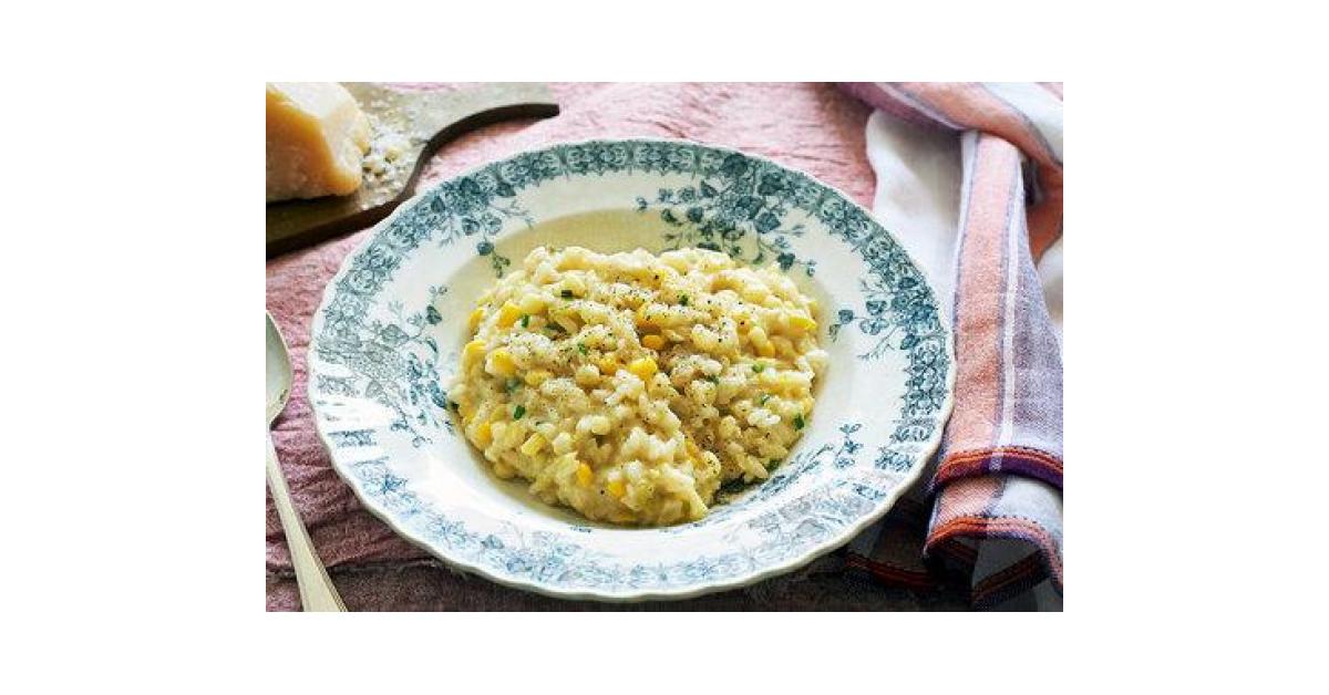 Variation Bacon, Sweet Potato, Pea and Corn Risotto by CookProPro. A Thermomix ® recipe in the