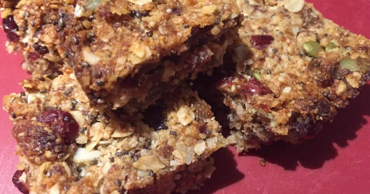 Fruit & Nut Muesli slice by sharonjoym. A Thermomix ® recipe in the