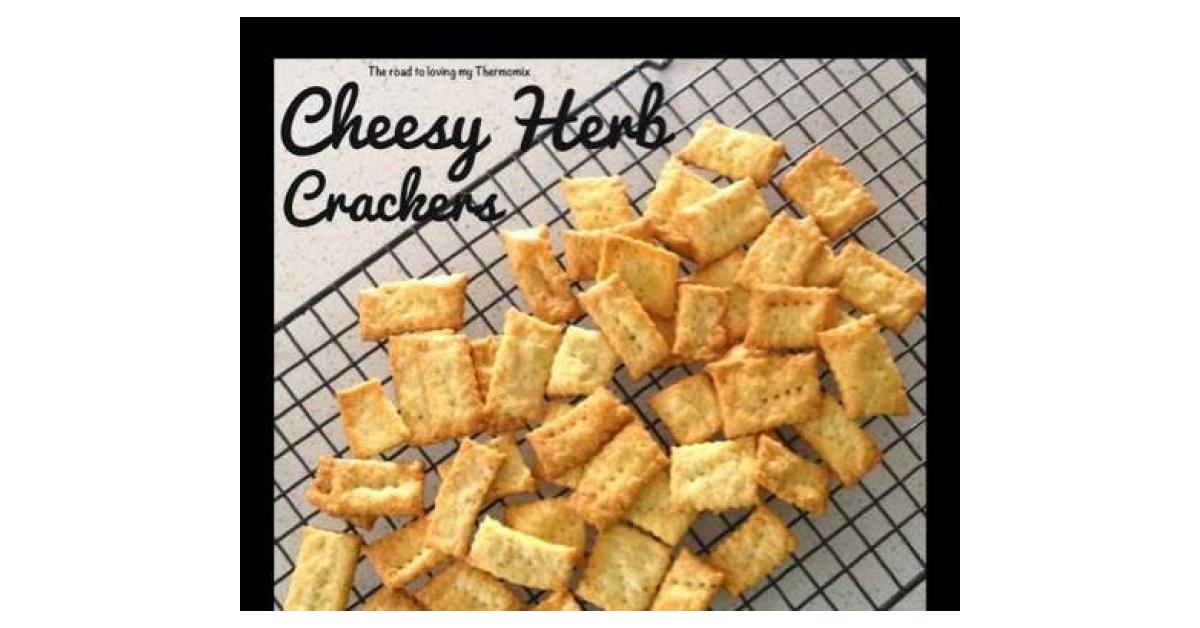 Cheesy Herb Crackers by theroadtolovingmythermomix. A Thermomix