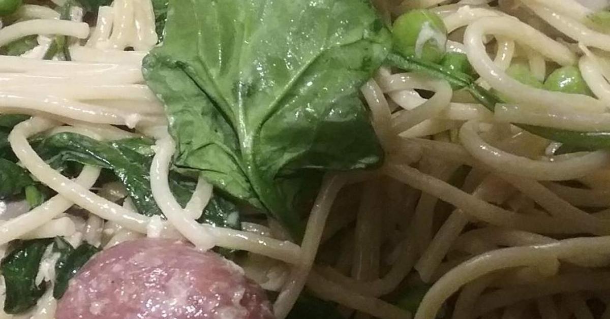 Chorizo, Smoked Salmon & Mushroom Pasta by AntheaS. A Thermomix ® recipe in the category Pasta